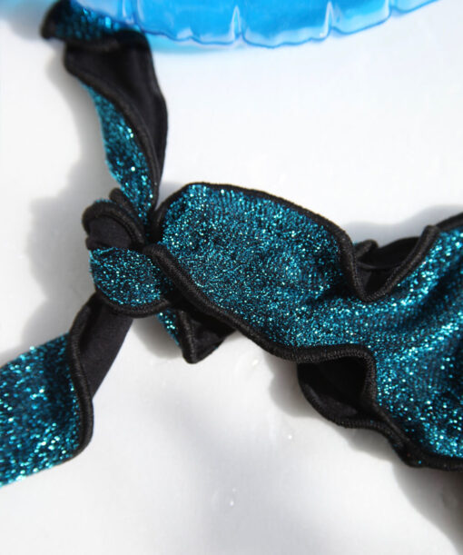 LUREX BLUE CURACAO slip rouches - immagine 2