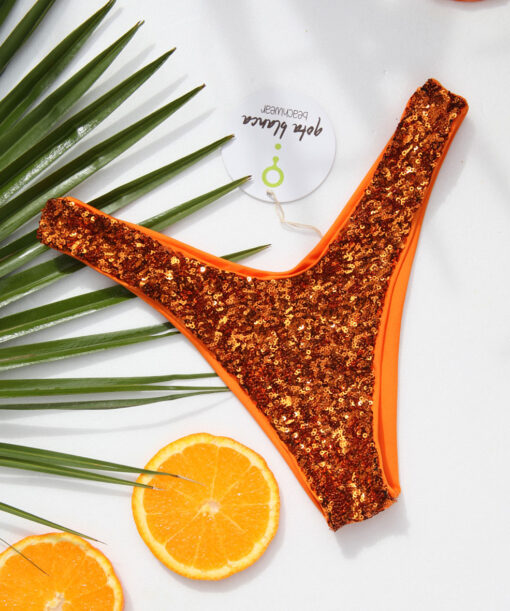 PAILLETTES ORANGETTE slip V