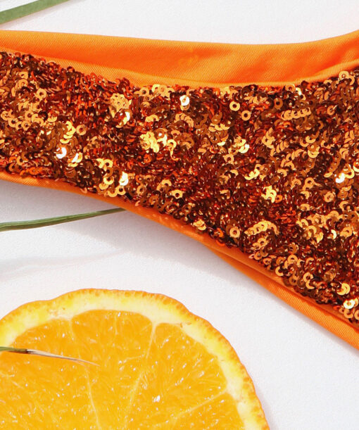 PAILLETTES ORANGETTE slip V - immagine 3