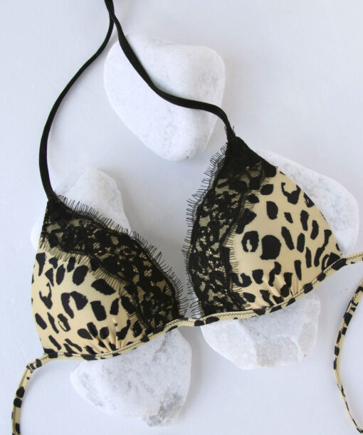 MARGOT MACULATO MIELE triangolo push up